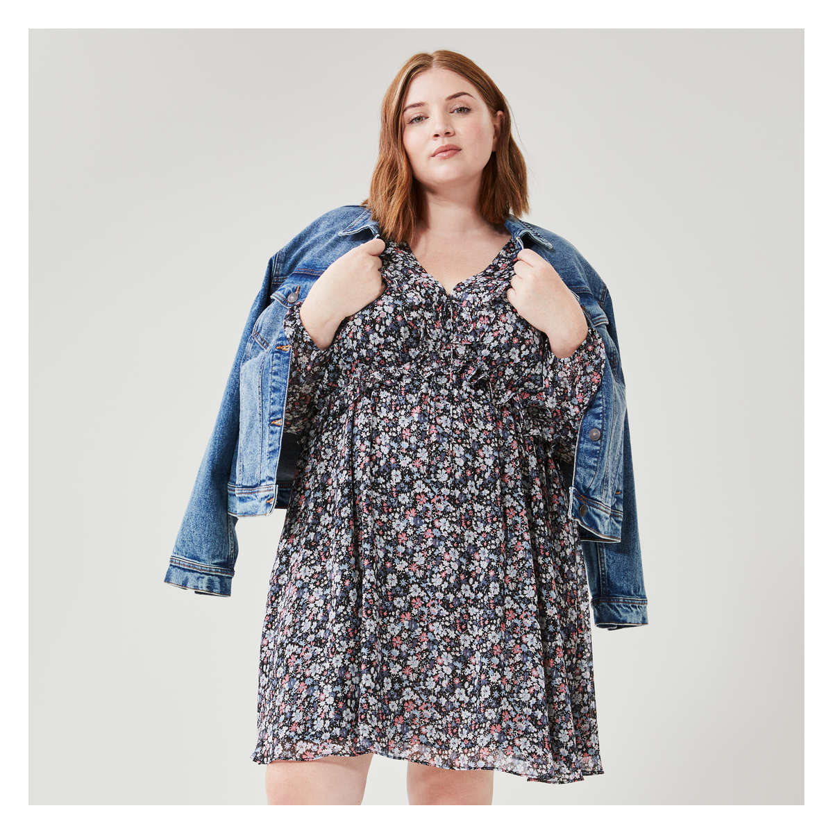 Robe discount bleu cendré